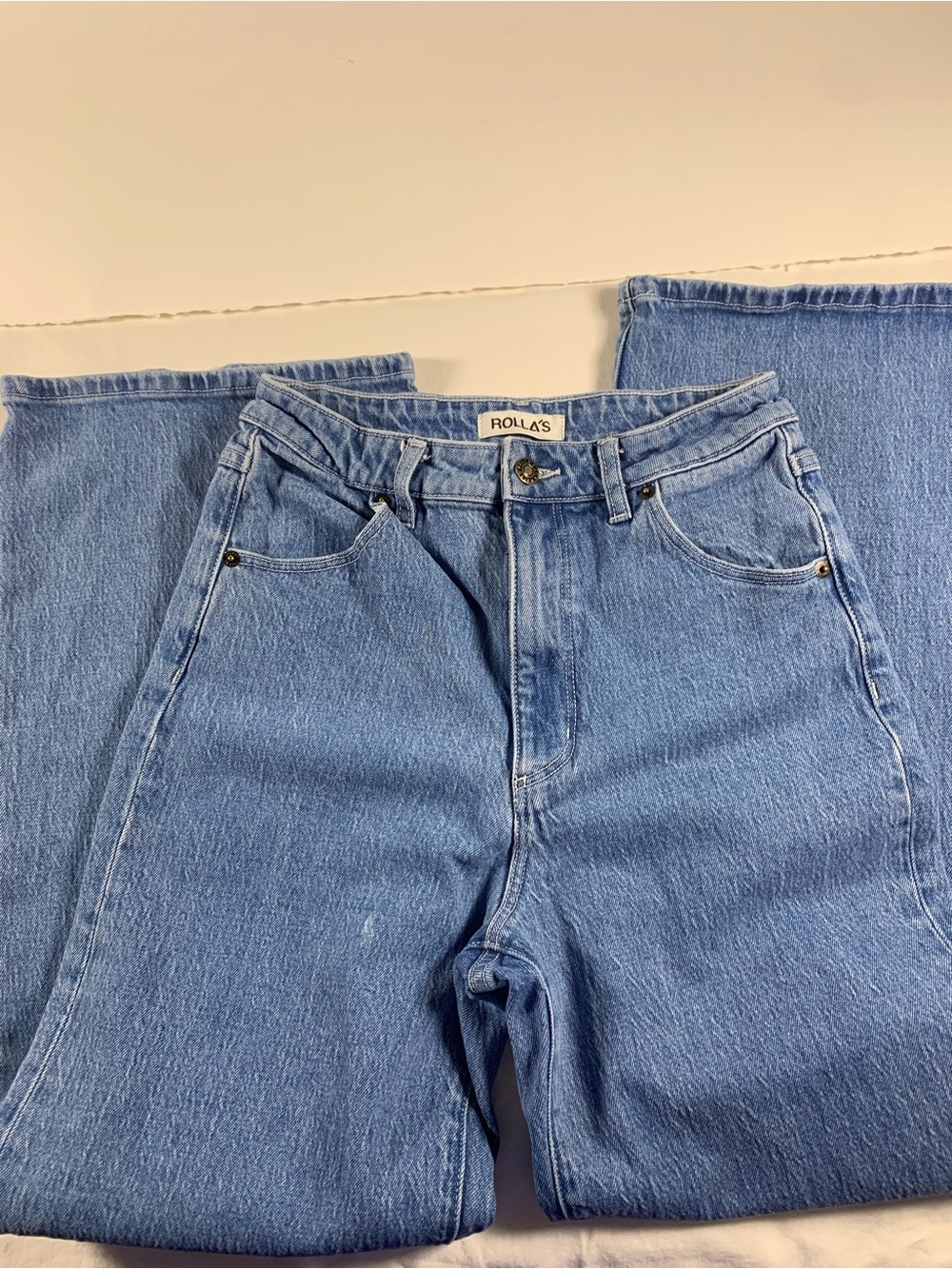 Rolla’s High Rise Wide Leg — Medium Wash, Size 27 - Picture 2 of 4
